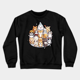 Dogs enjoy happy new year Crewneck Sweatshirt